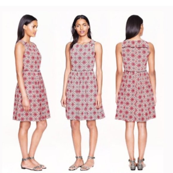 J. Crew Dresses & Skirts - J Crew California Poppy 100% Silk Sleveless Dress